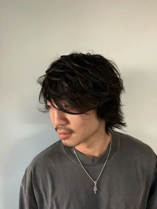 パーマ メンズ 伊藤 那月のヘアスタイル