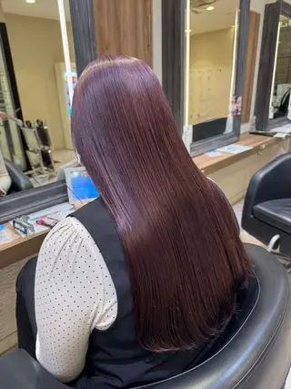 ロング カラー さら艶ストレート 🩶Suzuneのヘアスタイル