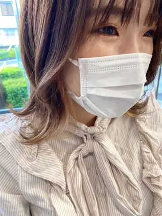 ミディアム カラー 🕶️佐藤 海李🐏のヘアスタイル