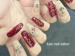 ネイル kao nail マグネット/長さだしのネイルデザイン