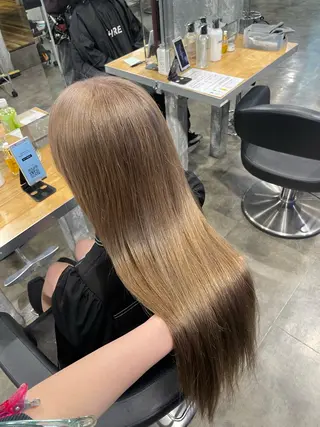 カラー 🤍ベージュ/透明感 韓国ヘア/まりん🤍のヘアスタイル
