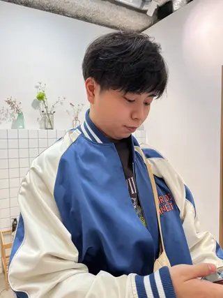 ショート メンズ メンズハイトーン/栄 /イトウタケルのヘアスタイル