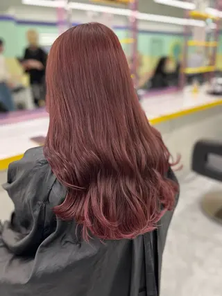 ロング カラー ハイトーンカラー 🦄レイヤーカットのヘアスタイル