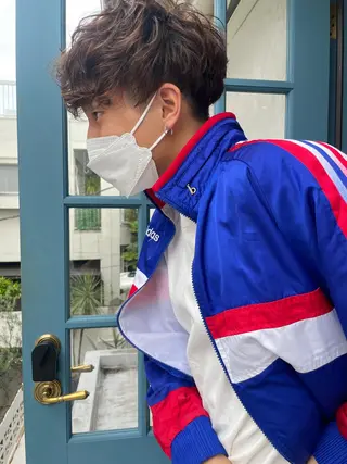 ショート メンズ 顔周りカット× 髪質改善【リョウ】のヘアスタイル