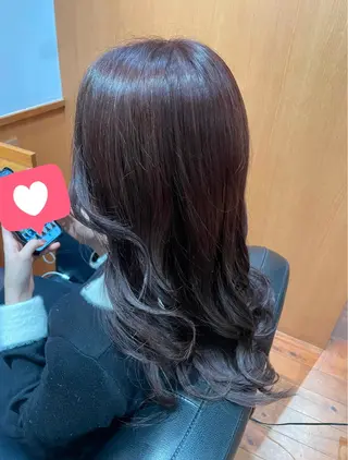 ロング カラー neaf【六本木】所属・韓国/愛されレイヤー 六本木/yuri🎀のヘアスタイル