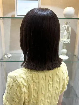 ミディアム ゆうな/艶髪/ 透明感カラーのヘアスタイル