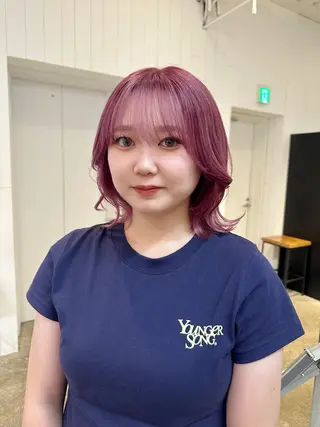 カラー Haruka 🌸暖色カラーのヘアスタイル