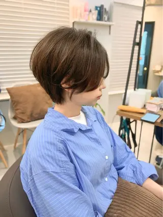 ショート カラー 前田 健太のヘアスタイル