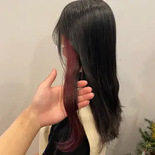 セミロング カラー 🌈原宿🥣ケアブリ ーチ🥣平城秀馬🌈のヘアスタイル