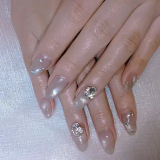 ネイル ネイリストゆか💅 長さだし、深爪矯正のネイルデザイン