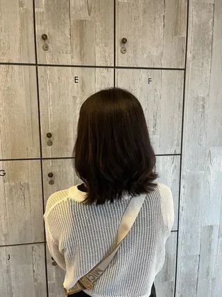 ミディアム カラー 顔まわり/オフィス カラー/青栁優🔆のヘアスタイル