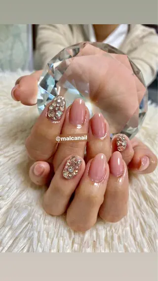 ロング カラー パーマ ヘアアレンジ キッズ ネイル マツエク・マツパ MALCAnail(マルカネイル)所属・荒木 莉奈のネイルデザイン