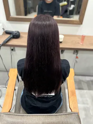 セミロング カラー おかだ まなみのヘアスタイル