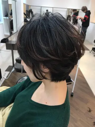 ショート カラー パーマ ヘアアレンジ APSEE メンズカラー特化のヘアスタイル