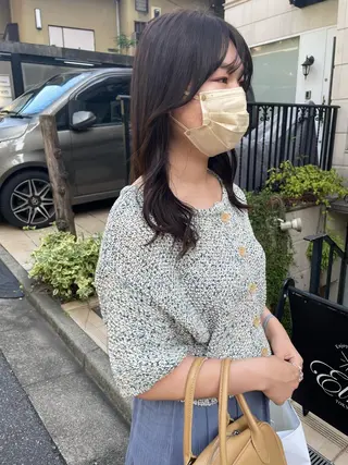 セミロング カラー まつ毛パーマ🐏 NANAMIのマツエク・マツパデザイン