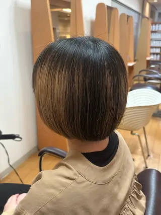 ミディアム 林 萌恵のヘアスタイル