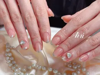ネイル ネイルサロンAiri 長さ出し·シンプルのネイルデザイン