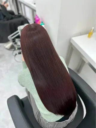 ロング カラー kazuki🍑韓国 トレンド暖色🫗のヘアスタイル
