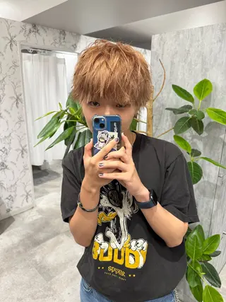 カラー メンズ 大名/透明感カラー/ 中明度カラー/徹平のヘアスタイル