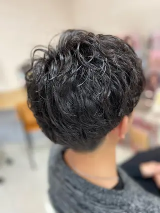 パーマ メンズ 菊地 美憂のヘアスタイル