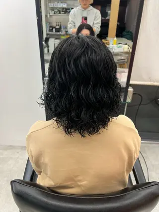 ミディアム パーマ fifth神宮前 HIN★T★のヘアスタイル