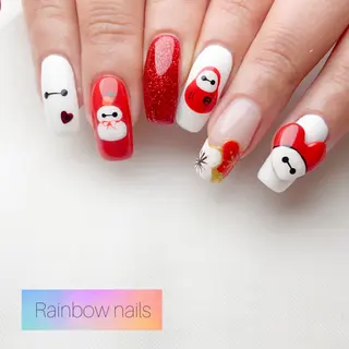 ネイル Rainbow nailsくろちゃんのネイルデザイン