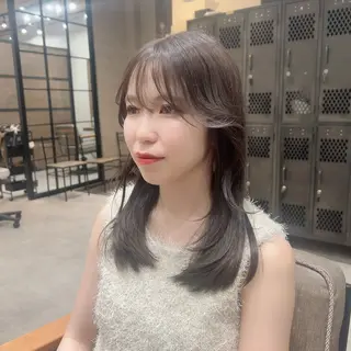ロング レイヤー/韓国/ ハッシュ/高田翼のヘアスタイル