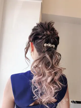 ロング カラー 🍀Moda by Grande🍀のヘアスタイル