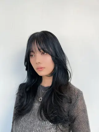 セミロング カラー nok shibuya所属・✨ハイトーン特化✨ 透明感カラー✨渋谷✨のヘアスタイル