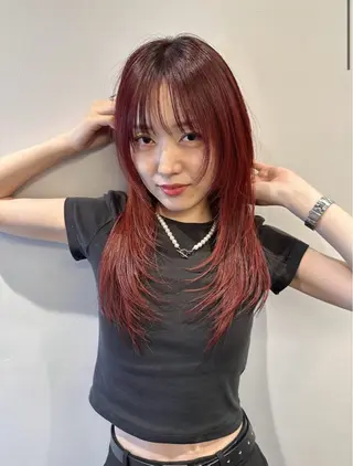 カラー 前田 野々葉のヘアスタイル