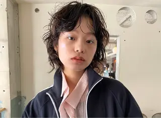 ミディアム カラー パーマ ヘアアレンジ メンズ tatsumi/ボブ ウルフ/レイヤーのヘアスタイル