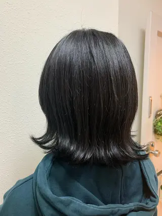ミディアム カラー エンドウ ミノリ🤎 /半個室/レイヤーのヘアスタイル
