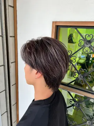 ミディアム カラー メンズ 湘南のパーマ職人 🔥清水琉葵🔥のヘアスタイル