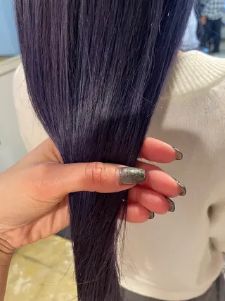 ロング カラー さの あやねのヘアスタイル