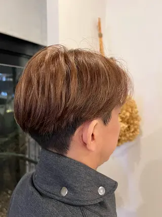 ショート 【本陣】カット モデル/朝岡 慧のヘアスタイル