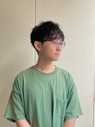 ショート パーマ メンズ ボブ/レイヤー/ メンズ/池澤慎人のヘアスタイル