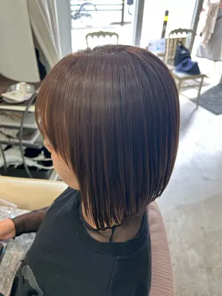 ミディアム 縮毛矯正🌱𓂃 野口晴菜のヘアスタイル