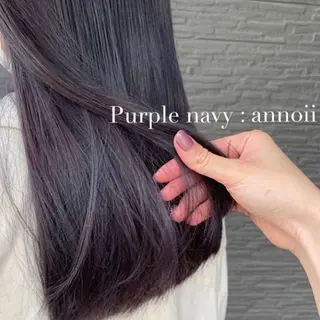 セミロング カラー annoii hair eye nail所属・annoii _pomのヘアスタイル