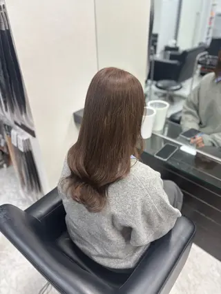 カラー パドゥプロン あんずのヘアスタイル