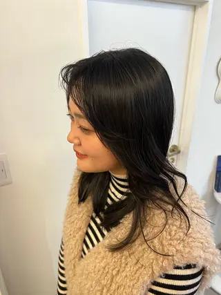 ミディアム カラー tomu/天神大名/ 透明感カラー🐧のヘアスタイル