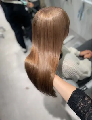 セミロング 透明感たっぷり柔らか 可愛いStyle杏琉のヘアスタイル