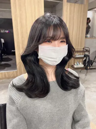 ロング カラー 韓国レイヤー/ 顔周り💕田中将吾のヘアスタイル