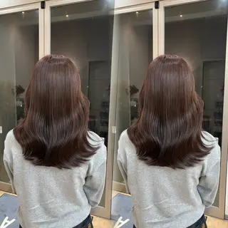 ミディアム カラー 吉成 葉南のヘアスタイル