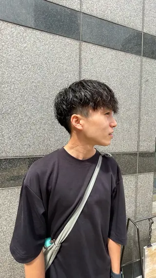 ショート パーマ メンズ Lolonois梅田 澤田　葵のヘアスタイル