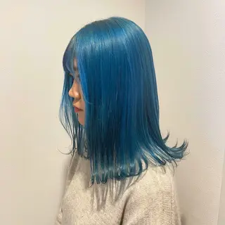 ミディアム カラー ヘアアレンジ 【赤み消しカラー】 中野浩太のヘアスタイル