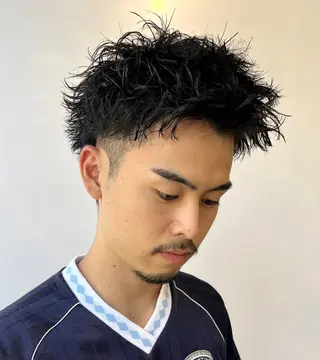 パーマ メンズ 猪原 海斗メンズパーマのヘアスタイル