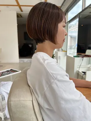 ショート CHORD 四条河原町駅店　髪質改善&韓国風&ハイトーンカラー所属・けいと髪質改善 全年齢リピート多数のヘアスタイル