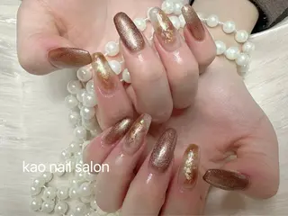 ネイル kao nail マグネット/長さだしのネイルデザイン