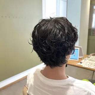 ショート パーマ メンズカット /パーマ🍀田畑玖音のヘアスタイル