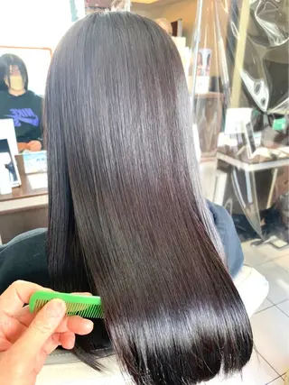 ロング 韓国風レイヤーカット ✨平野志織のヘアスタイル